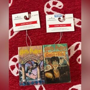 Hallmark Harry Potter Book Cover Ornaments - Multicolor